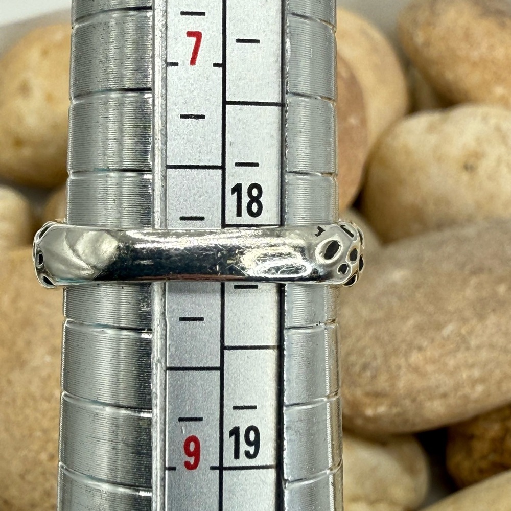 JED Joseph DeMarco Double Panther Ring 925 Sterling Genuine Emerald Eyes Sz 8 - Picture 8 of 16
